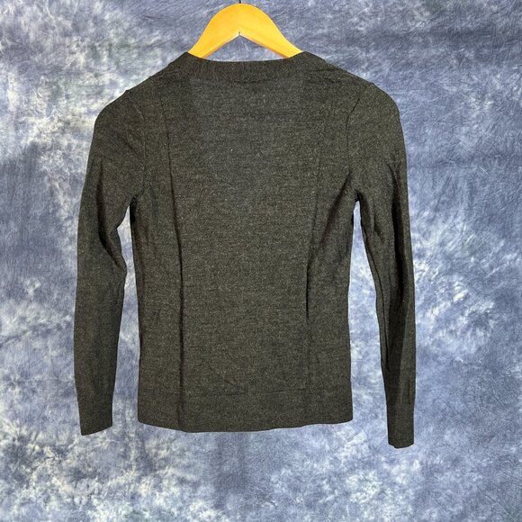 Halogen Gray Merino Wool Cardigan Sweater Sz PXS - Picture 2 of 3